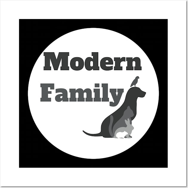 Pet Life - Modern Family Wall Art by Sleepy Time Tales